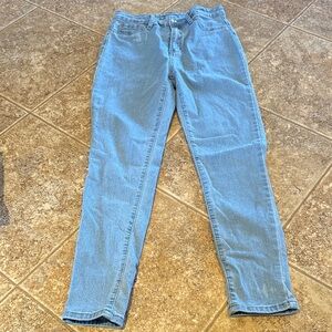 SHEIN Women's Light Blue Straight Jeans